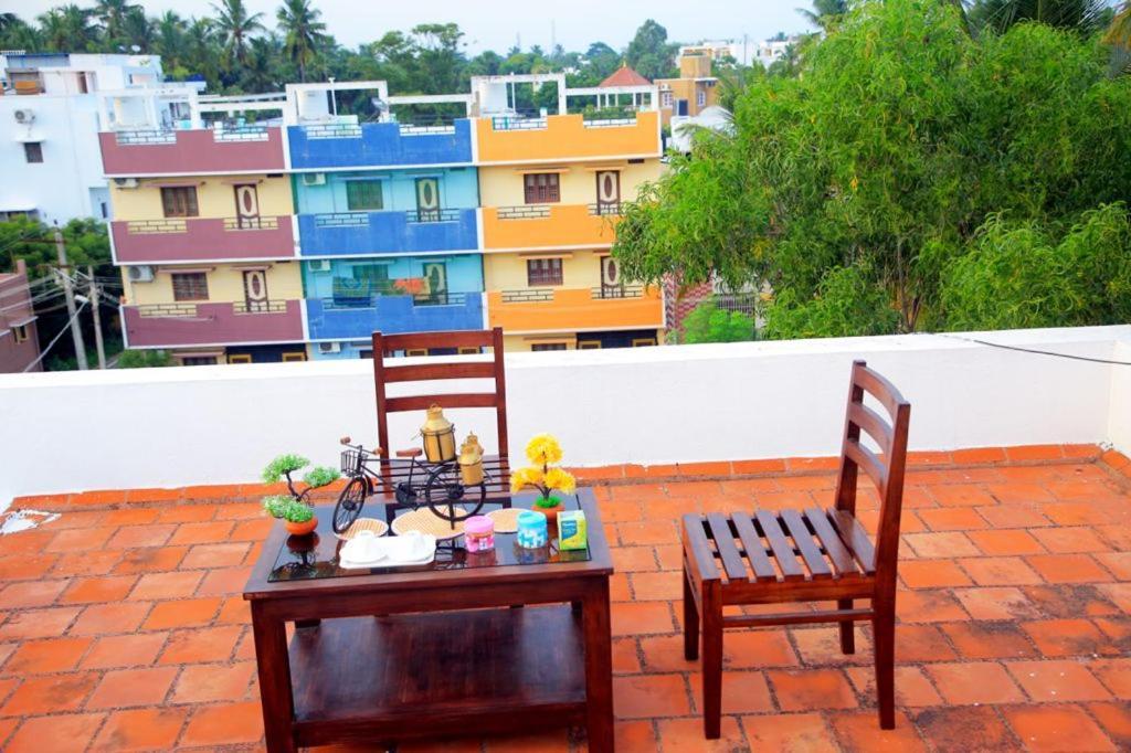 Mp Villa - Lovely Furnished Appartment Puducherry Exterior foto